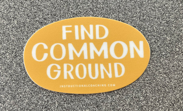 Find Common Ground Decal