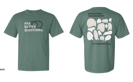 Ask Better Questions short-sleeved T-shirt, green