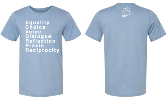 The Partnership Principles T-shirt (Light Blue)