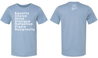 The Partnership Principles T-shirt (Light Blue)